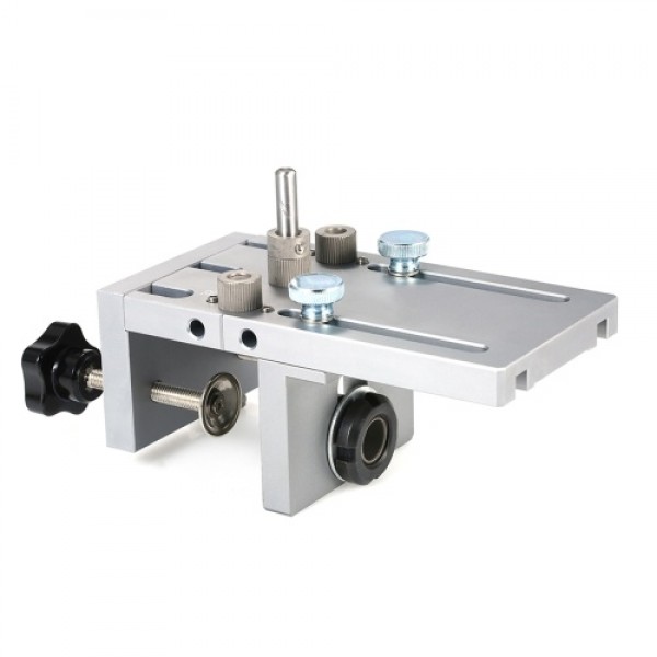 3-in-1 Punch Positioner with Clamp Punching Locator Hole Drill Punch Positioner Guide Locator Jig Dowelling Jig for Furniture Fa