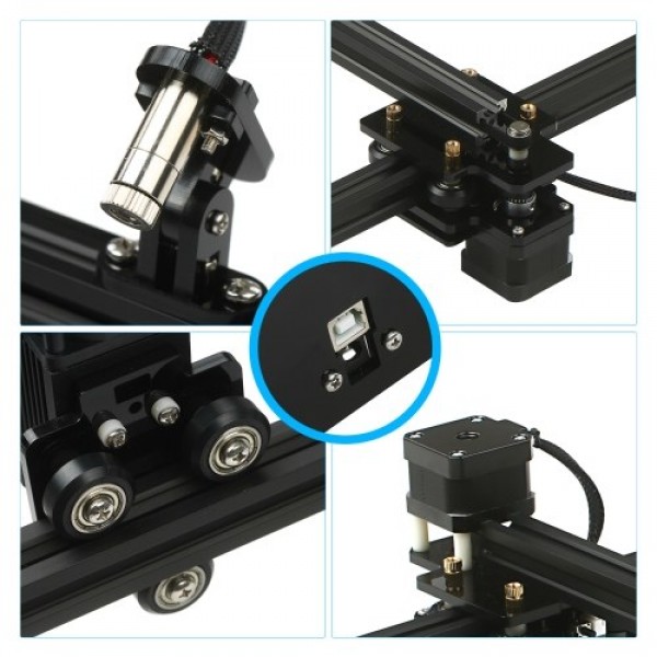 Laser Engraving Machine Offline Control Desktop Laser Engraver Printer Portable Carver DIY Laser Brand Mark Printer Working Area