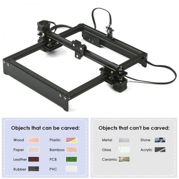 Laser Engraving Machine Offline Control Desktop Laser Engraver Printer Portable Carver DIY Laser Brand Mark Printer Working Area
