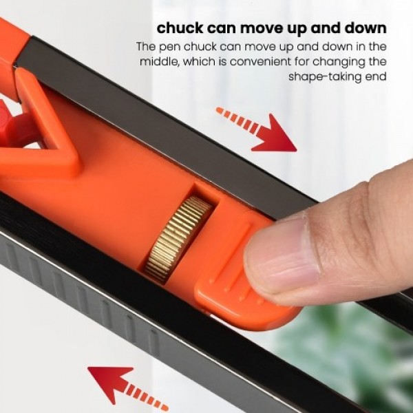 Woodworking Measuring Contour Gauge Multi-function Contour Gauge with Lock Widen Shape Duplication Tool  for Corners Woodworking