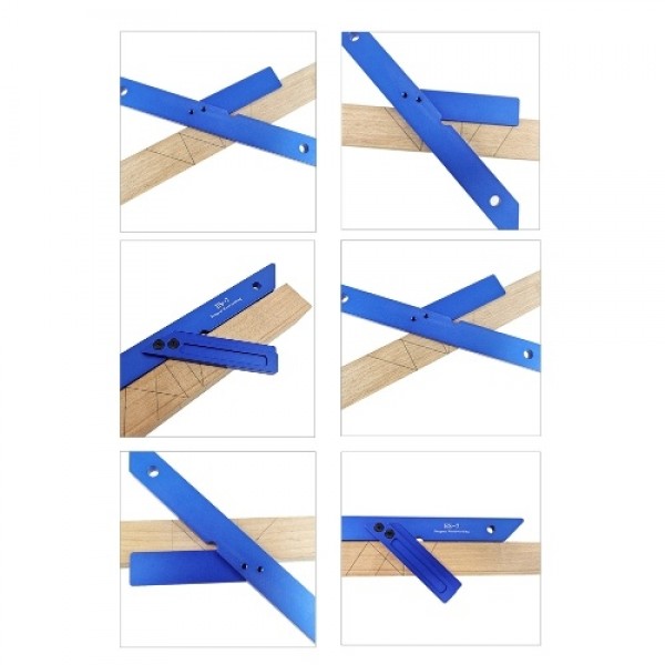 45 Degree Miter Ruler Angle Corner Ruler Measurement Tool For Woodworking Carpenter's Scriber