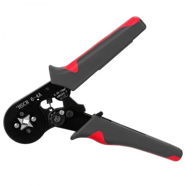 HSC8 6-4 0.25-10m㎡ AWG23-7 Ferrule Crimping Tool Kit High Hardness Crimper Plier with 1200pcs Wire Ferrules Crimp Ends Terminal