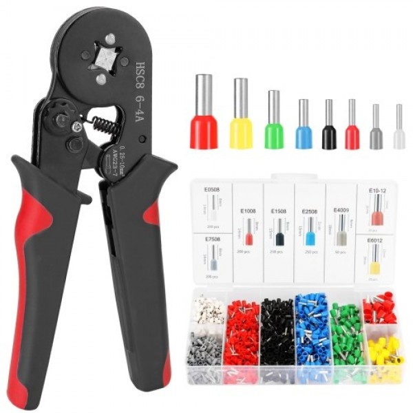HSC8 6-4 0.25-10m㎡ AWG23-7 Ferrule Crimping Tool...