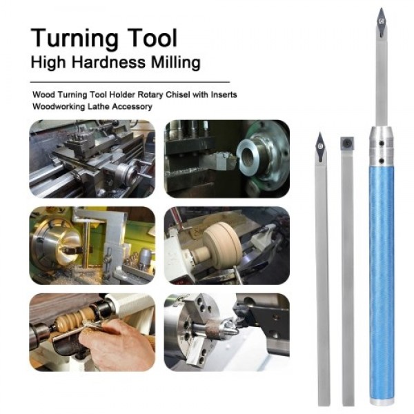 6Pcs/Set High Hardness Metal Lathe Turning Tool Kit Boring Bar Holder Set for Processing Steel Parts Hand-held Woodworking Tool
