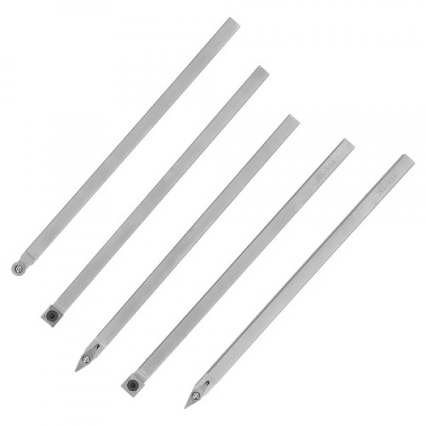 6Pcs/Set High Hardness Metal Lathe Turning Tool Kit Boring Bar Holder Set for Processing Steel Parts Hand-held Woodworking Tool