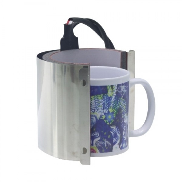 Mug Wrap Clamp Silicone and Iron Sublimation Mug Cup Clamp Mug DIY Cylindrical Heater Mug Heat Press Sublimation Machine Accesso