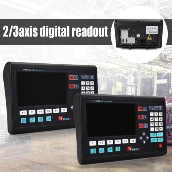 7 Inch LCD Large Screen Grating CNC Digital Readout Display Lathe Control Panel Controller Board Engraving Milling Machine Contr