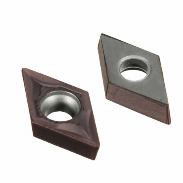 10Pcs DCMT0702 EM YBC205 Carbide Inserts + Wrench for Lathe Turning Bar Tool