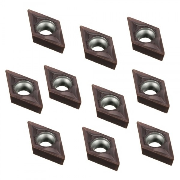 10Pcs DCMT0702 EM YBC205 Carbide Inserts + Wrench ...