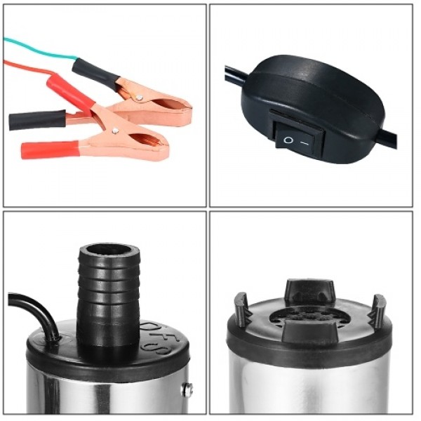 DC 12V/24V Submersible Pump for Pumping Diesel Oil Water 51mm Water Oil Diesel Fuel Transfer Pump Refueling