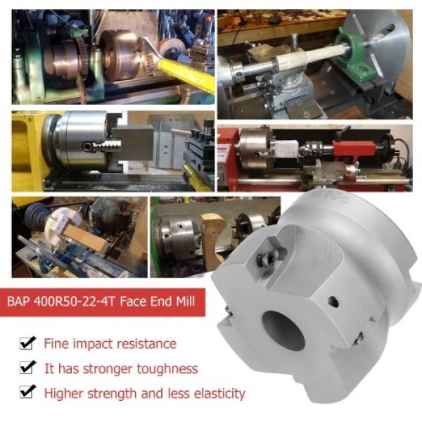 BAP 400R50-22-4T Carbide Insert Clamped Fast Feeding Alloy End Mill Machining Face Milling
