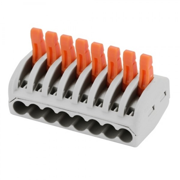 9pcs 8-Way Flame Retardant Cable Connector Box Set Universal Fast Electric Wire Connectors Kit Quick Install Terminals