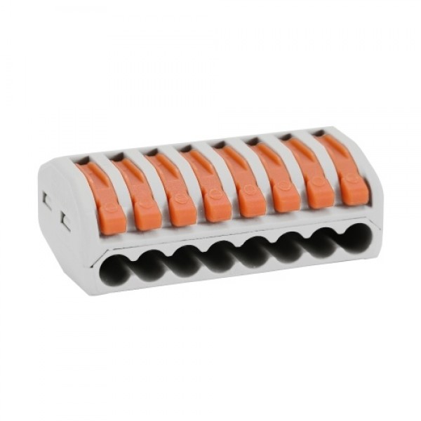 9pcs 8-Way Flame Retardant Cable Connector Box Set Universal Fast Electric Wire Connectors Kit Quick Install Terminals