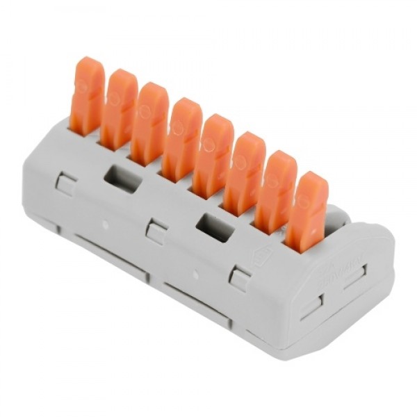 9pcs 8-Way Flame Retardant Cable Connector Box Set Universal Fast Electric Wire Connectors Kit Quick Install Terminals