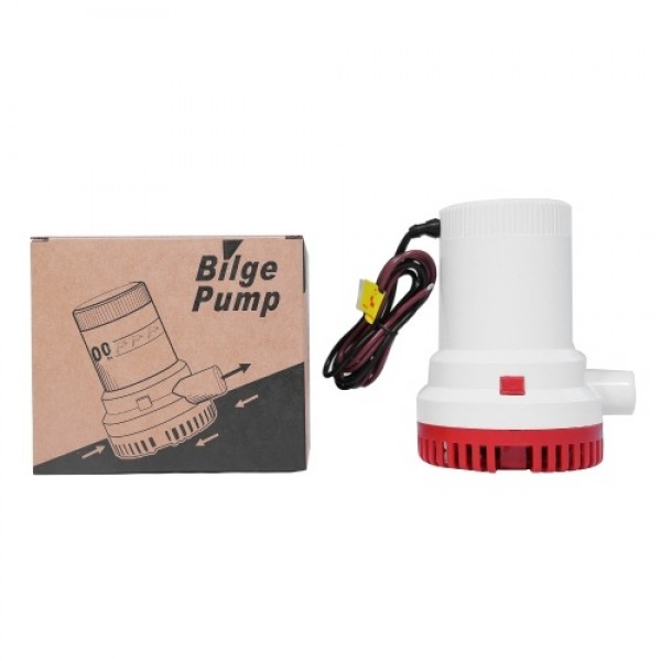 2000 GPH High Capacity Bilge Pump 12V DC Submersible Water Pump Yacht RV Boat Marine Pump with 1-1/8 Inches Outlet (29mm)