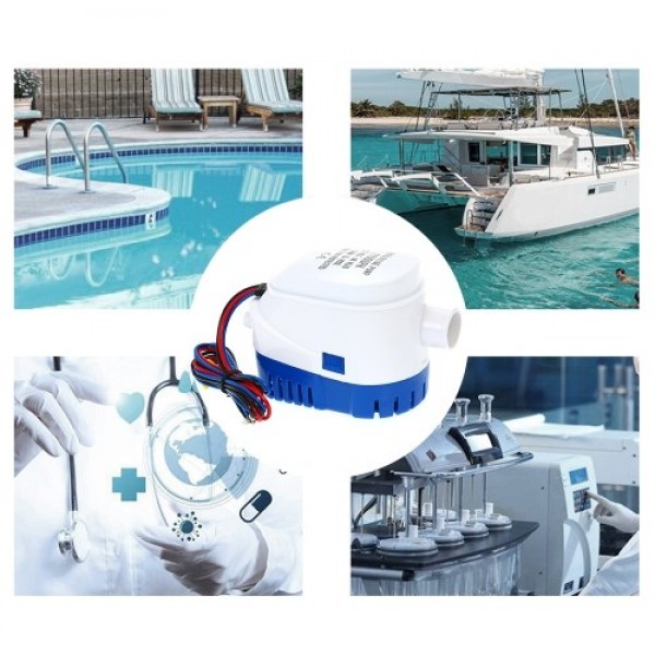 12V 1100GPH  Automatic Submersible Boat Bilge Water Pump 12v 1100gph Auto Bilge Pump with Float Switch