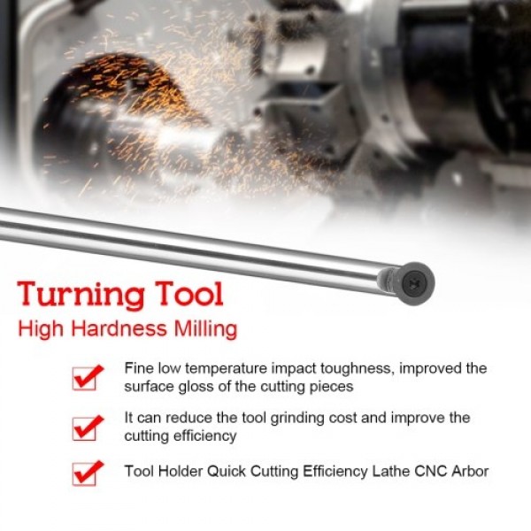 High Hardness Milling Tool Holder Quick Cutting Efficiency Lathe CNC Arbor with Insert and T15 Wrench