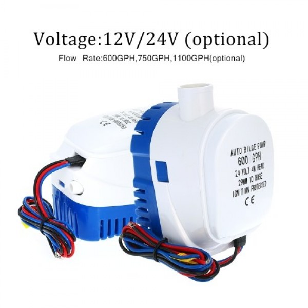 12V 1100GPH  Automatic Submersible Boat Bilge Water Pump 12v 1100gph Auto Bilge Pump with Float Switch