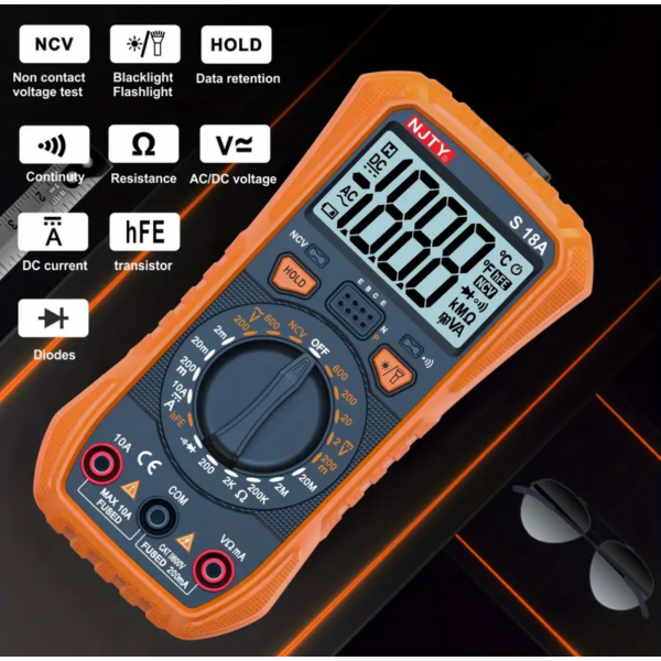 1pc Multimeter Digital High-precision Multi-functi...