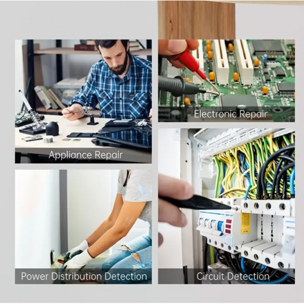 1pc Handheld Digital Multimeter, LCD Digital Portable AC/DC Voltmeter, Ohm Volt Amp Test Meter, Electric Ohmmeter Tester With Diode, Circuit Continuity Resistance Diode, Electrical Tester With Test Leads And Backlight