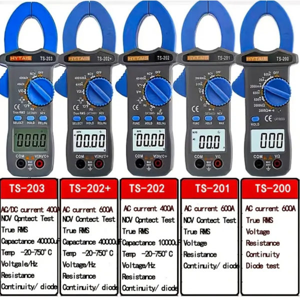 1pc Intelligent Anti-Burning Ammeter, Digital Display AC And DC Current Automatic Clamp Meter Multimeter, Electrician Special Multimeters Tools