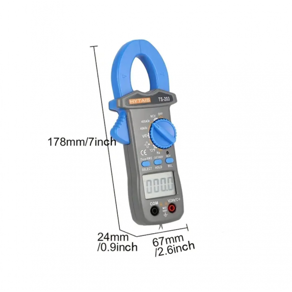 1pc Intelligent Anti-Burning Ammeter, Digital Display AC And DC Current Automatic Clamp Meter Multimeter, Electrician Special Multimeters Tools