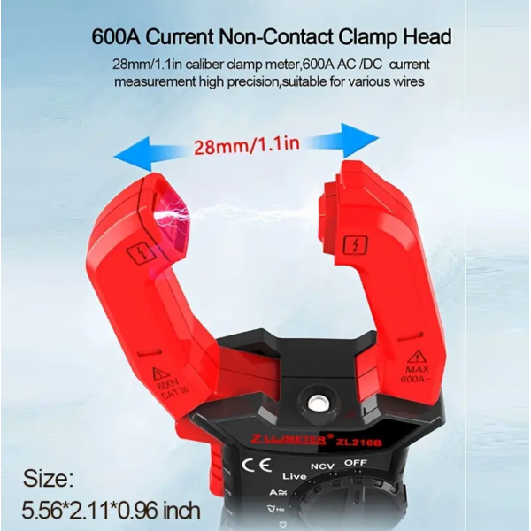 1pc Digital Clamp Meter AC DC Current clamp meter ...