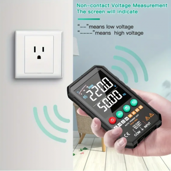 1pc Professional Digital Multimeter 6000 Counts Tester Ture RMS AC DC NCV Transistor Duty Multimetro Voltage Smart Meter FY1071