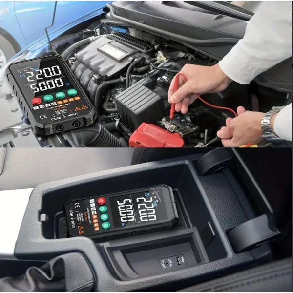 1pc Professional Digital Multimeter 6000 Counts Tester Ture RMS AC DC NCV Transistor Duty Multimetro Voltage Smart Meter FY1071