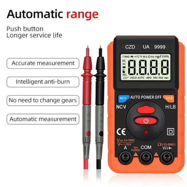 UA9999 Multimeter Intelligent Burn Prevention Small Portable Maintenance Electrician Universal Meter Fully Automatic Digital High Accuracy
