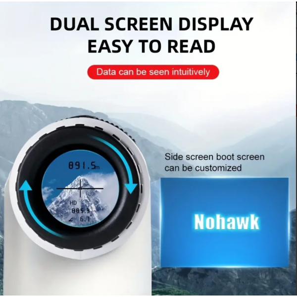 1pc 23622.05inch Golf Laser Rangefinder With LCD Display, USB Rechargeable Range Finder With Slope Function Flag Locking Vibration, Golf Accessories