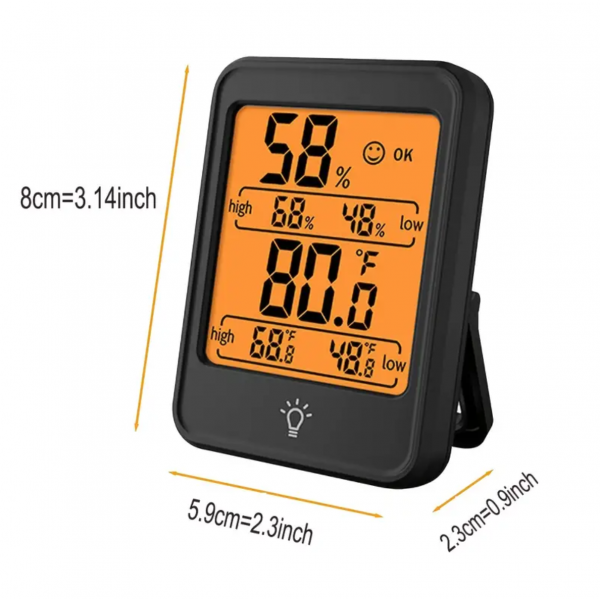 1pc Indoor Thermometer Digital Hygrometer Room The...