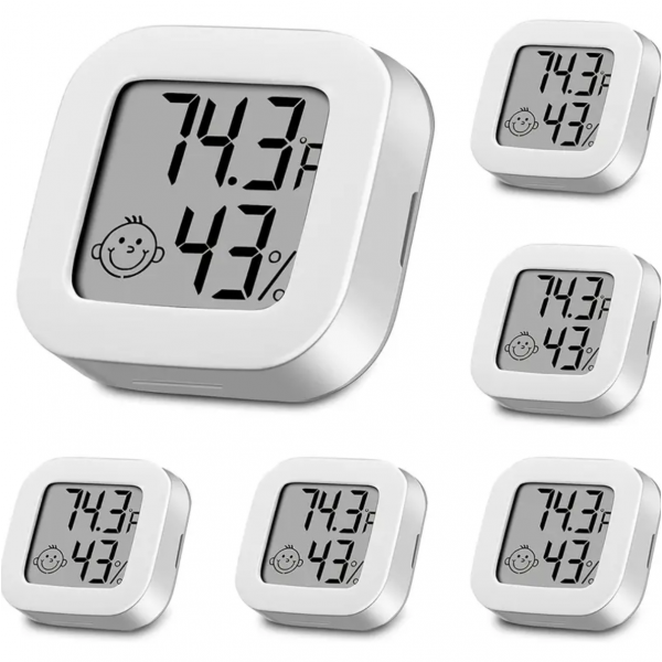 Digital Hygrometer Indoor Thermometer, Mini Room T...
