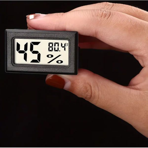 1pc Mini Digital Thermometer Hygrometer, Plastic D...