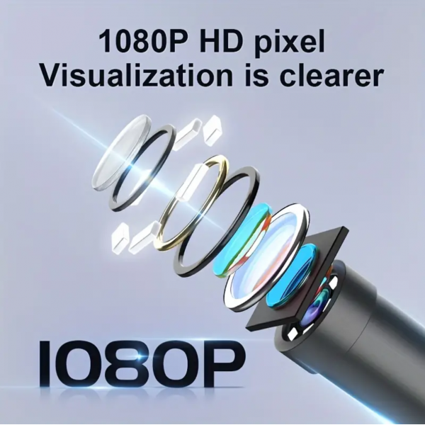 4.3 Inch IPS Industrial Endoscope HD Camera Photo IP67 Waterproof Image 3X Magnification 1080P Car Repair Engine Detection Air Repair Pipe Stain Probe