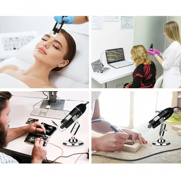 1pc 1600X Digital Microscope Camera With 8PCS LED ...