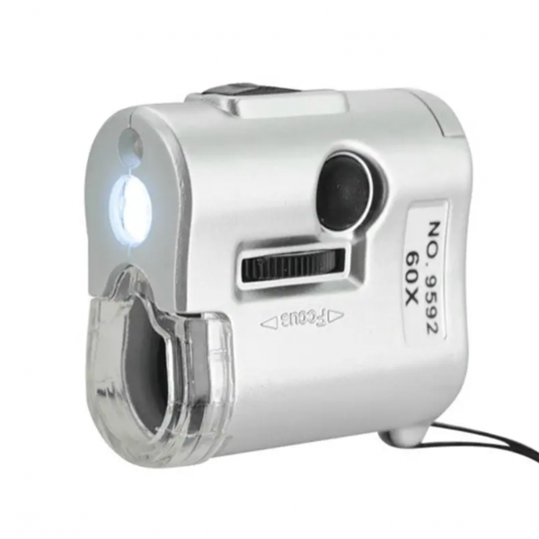 Portable Mini Pocket 60X Microscope Jeweler Loupe ...