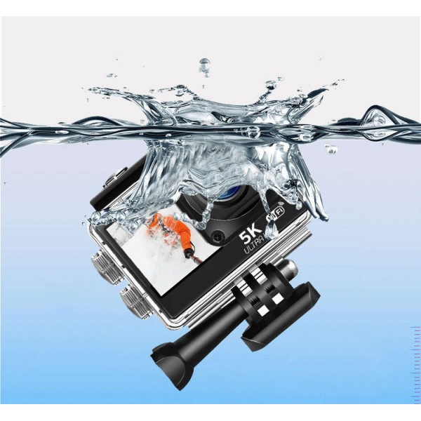 Underwater sports camera 5k diving waterproof anti...