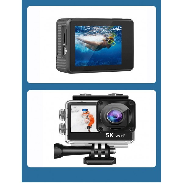 Underwater sports camera 5k diving waterproof anti-shake 4k, 60 frame camera sports camera
